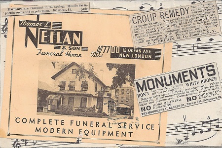 Call 7700 12 Ocean Ave. New London, Clark van der Lyke, Vintage Ephemera on Rag Mat, Postcard #59, $TBD