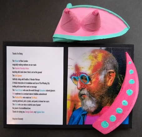 George Clarke - Hygienic Hero, Maurene Kennedy, Original G. Clarke Art, Original Poem by M. Kennedy, G. Clarke Portrait by D. Murtha, Postcard #120, $TBD