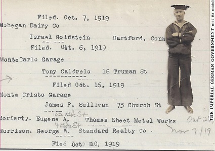 The Imperial German Government Met It's Match, Clark van der Lyke, Collage Vintage New London Ephemera, Postcard #102, $TBD