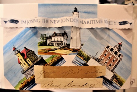 Three Sisters of the NLMS, Maurene Kennedy, Assemblage, Postcard #126, $TBD - Copy - Copy