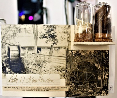 Time Is A Flat Circle In New London, Maurene Kennedy, Antique Photo, Illustration, Ephemera, Bones, Teeth, Human Hair, Postcard #129, $TBD - Copy