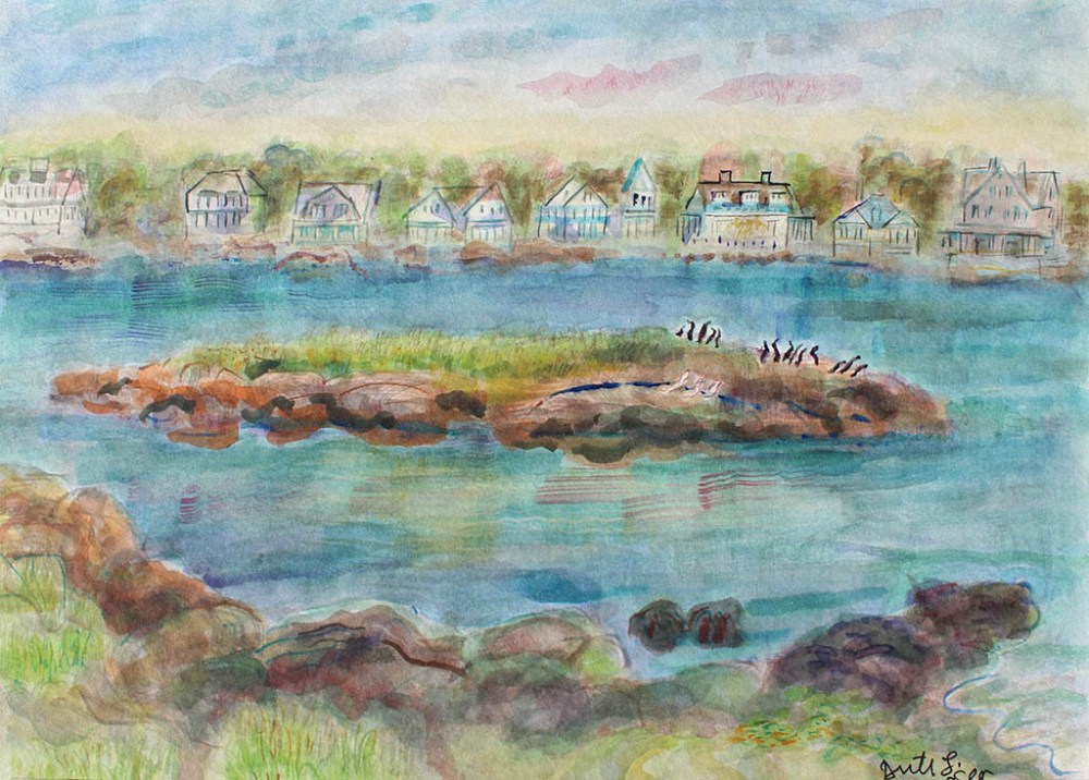 Pequot Avenue, Ruth Sussler, Watercolor, 20x16, $235