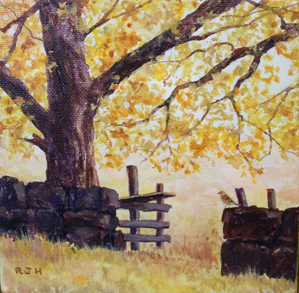 Autumn Colors, Robert Hauschild, Acrylic, 7x7, $175
