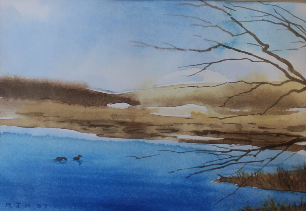 Rocky Neck Cove, Robert Hauschild, Watercolor, 7x5, $225