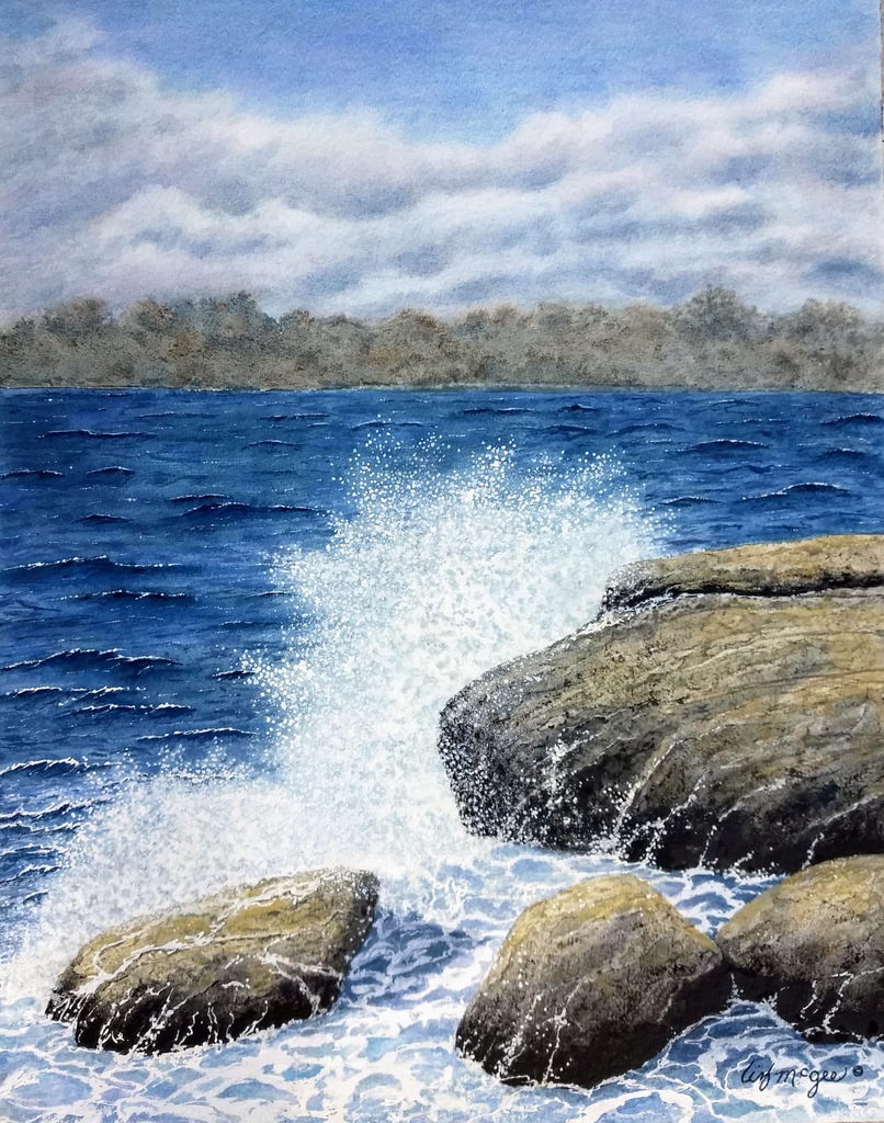 The Spray, Liz McGee, Watercolor, 16x20, $695