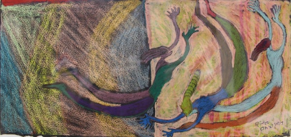 Spatial Exploration, Rita Dawley, Mixed Media, 17x10, $195