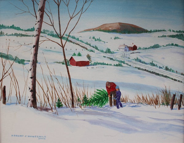 The Perfect Tree, Robert Hauschild, Acrylic On Board, 17x14, $425