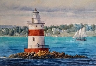Latimer Light, John McGuire, Watercolor, 20x16, $400