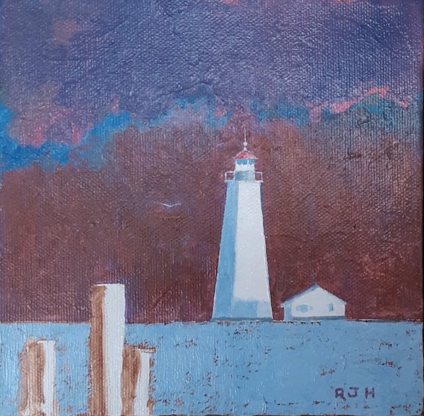 Approaching Storm, Robert Hauschild, Acrylic, 7x7, $150