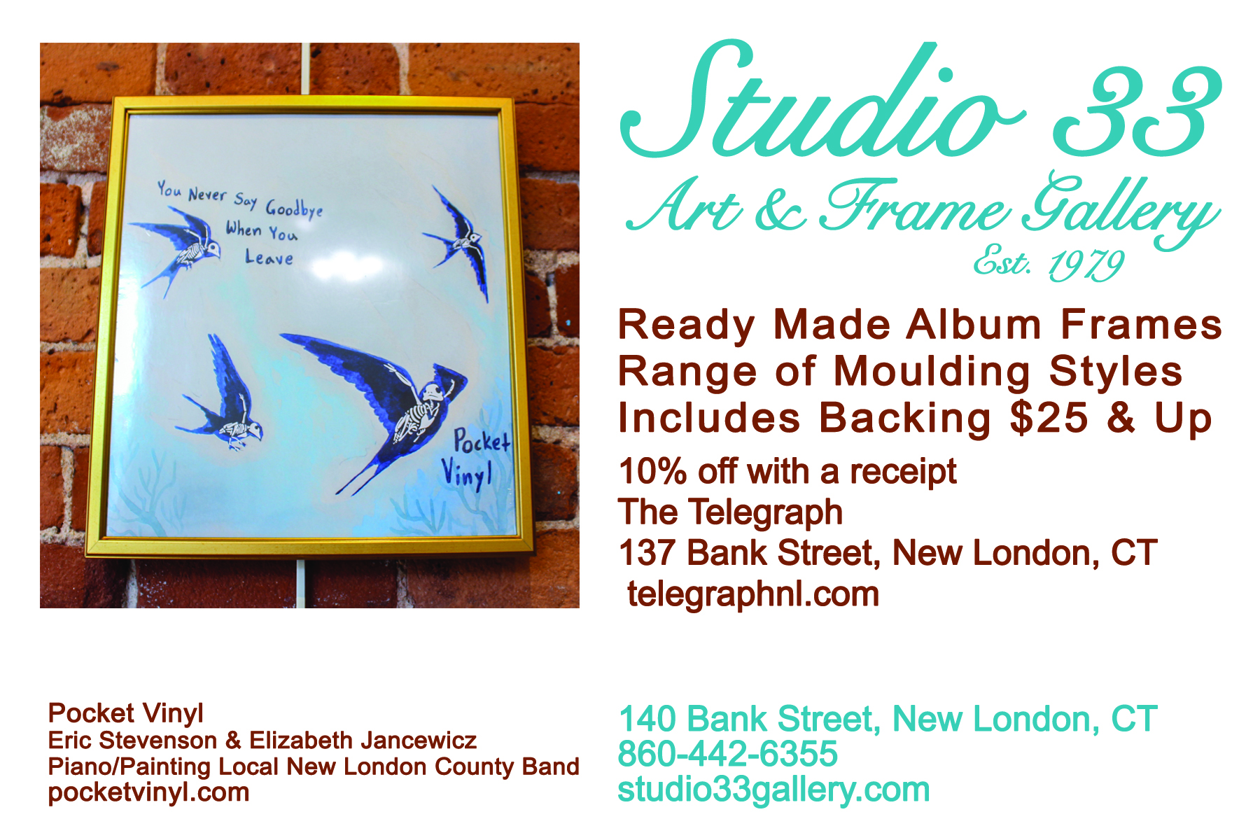 S33 Ready Made Album Frames $25 & up! 10% off with receipt from The Telegraph